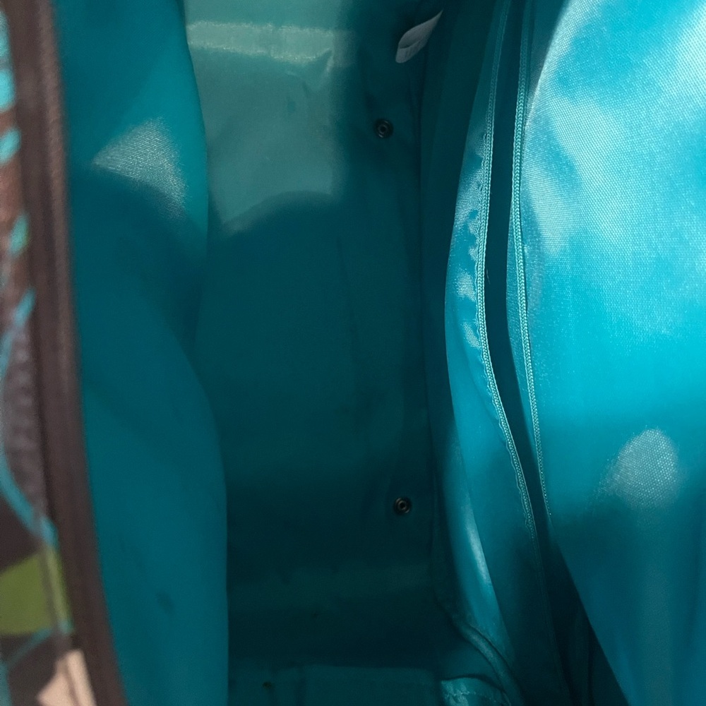 Floral Vintage ROXY 4 Piece Luggage Set in Teal & Brown gently used - Picture 7 of 16